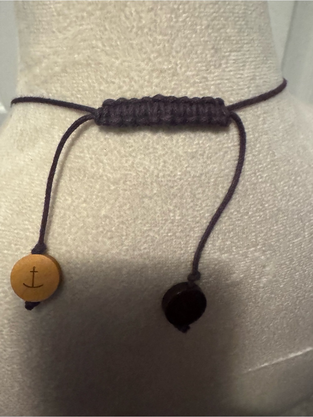 Long Teardrop Multicolor Women’s Necklace - Olive, Burgundy, Black, Tan - Picture 11 of 13